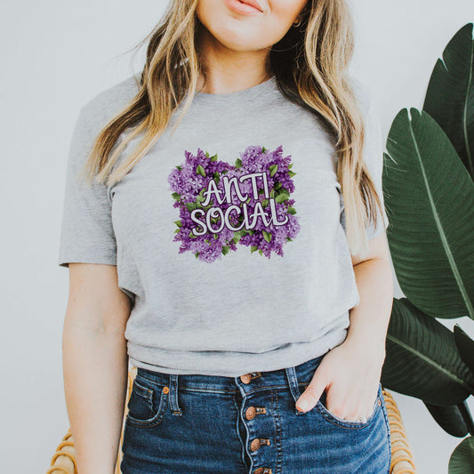 Anti Social Flowery Language Shirt