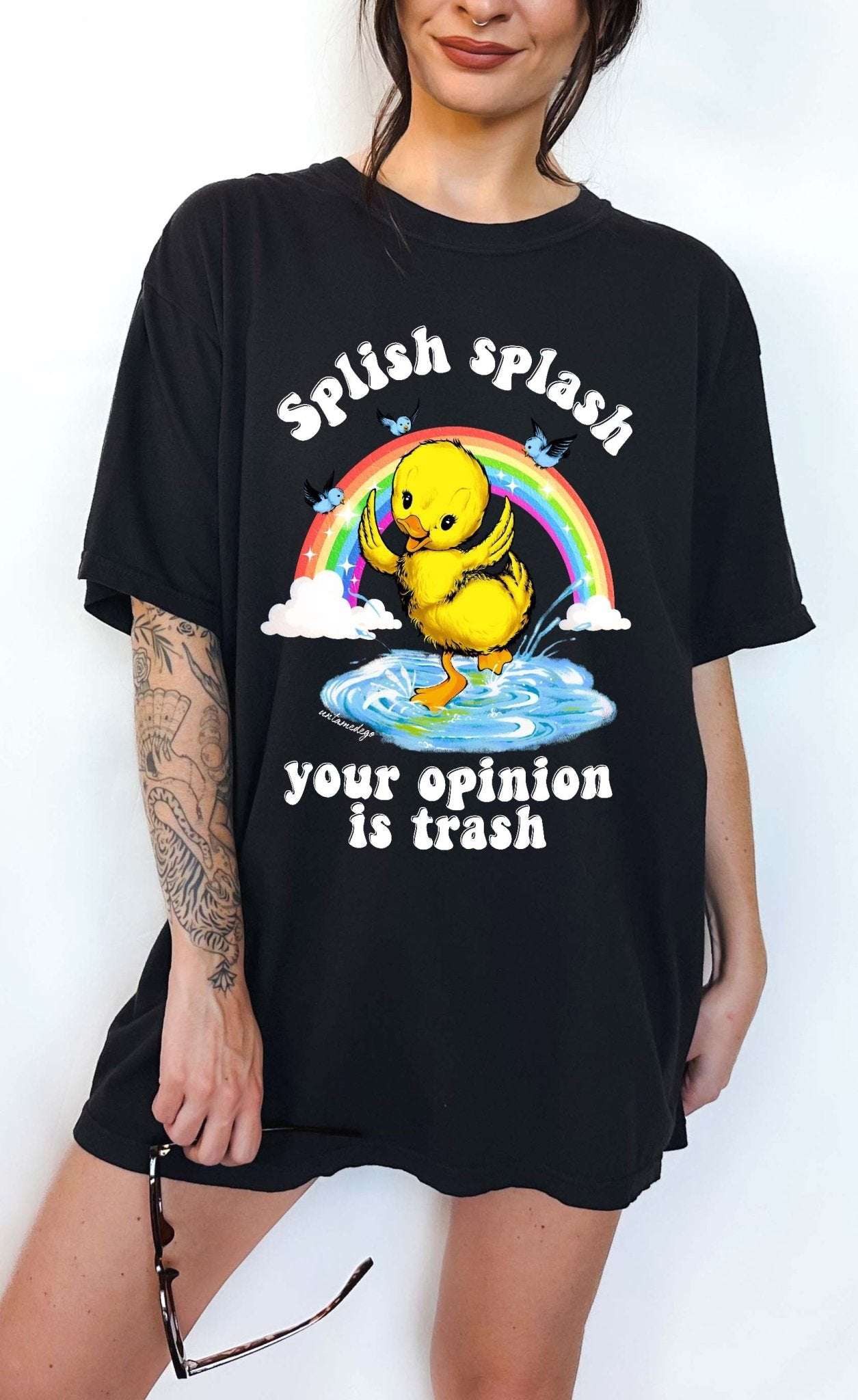 Splish Splash Your Opinion Is Trash Ducky Tee