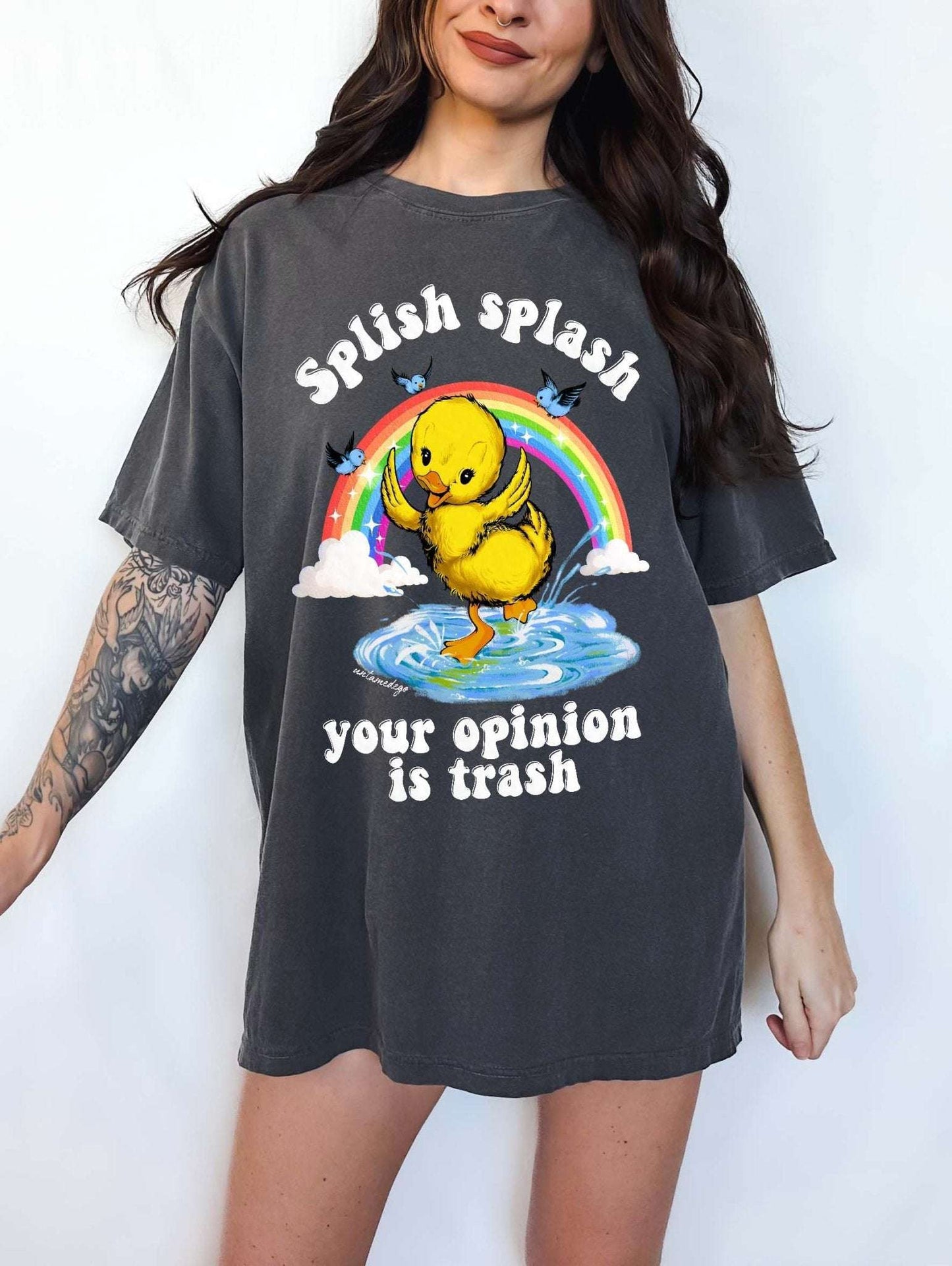 Splish Splash Your Opinion Is Trash Ducky Tee