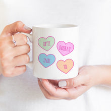 Load image into Gallery viewer, Coffee Chocolate Tacos You Candy Heart Mug