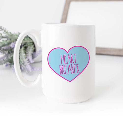 Heart Breaker Candy Heart Mug