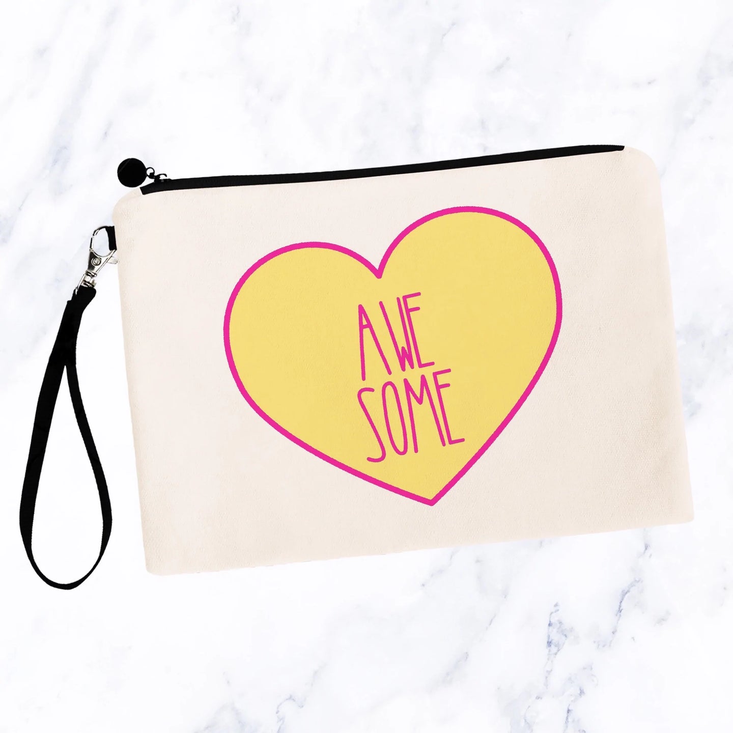 Awesome Candy Heart Cosmetic Bag