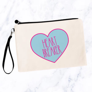 Heart Breaker Candy Heart Cosmetic Bag