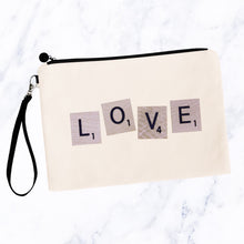 Load image into Gallery viewer, Love Scrabble Cosmetic Bag