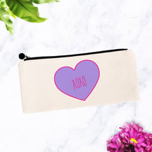 Load image into Gallery viewer, XOXO Candy Heart Cosmetic Bag