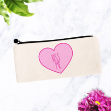 Load image into Gallery viewer, Kiss Me Candy Heart Cosmetic Bag
