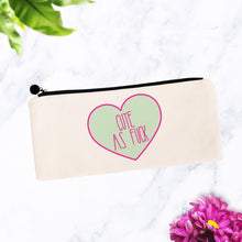 Load image into Gallery viewer, Cute as Fuck Candy Heart Cosmetic Bag