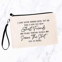 Load image into Gallery viewer, Ghost Friends Best Friends Makeup Bag