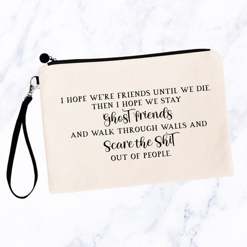 Ghost Friends Best Friends Makeup Bag