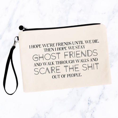 Ghost Friends Best Friends Makeup Bag
