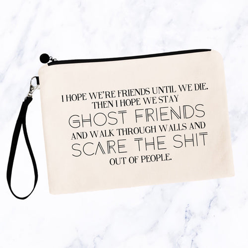 Ghost Friends Best Friends Makeup Bag