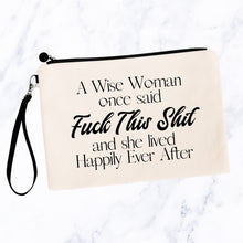 Load image into Gallery viewer, A Wise Woman Cosmetic Bag