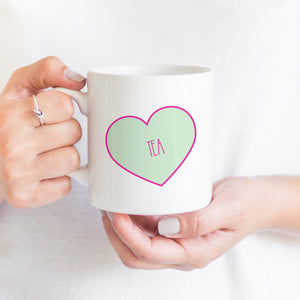 Tea Candy Heart Mug
