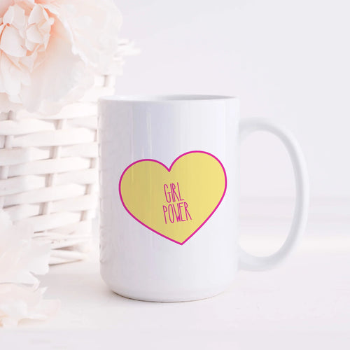 Girl Power Candy Heart Mug