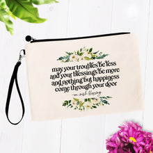 Load image into Gallery viewer, Irish Blessing Cosmetic Bag