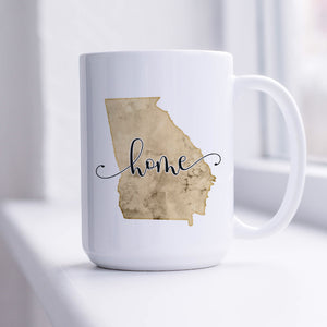 Home Overlay Custom State Watercolor Mug