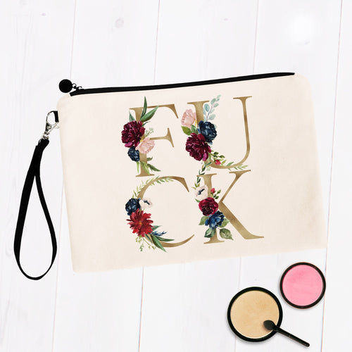 Fuck Floral Gold Bag