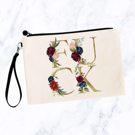 Fuck Floral Gold Bag