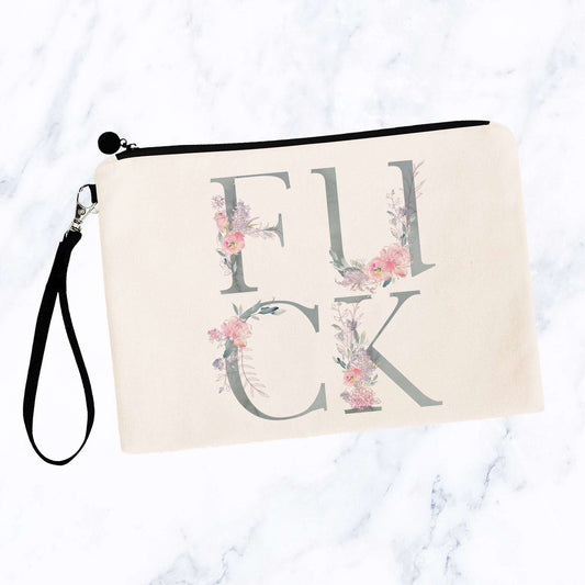 Fuck Floral Light Blue Bag