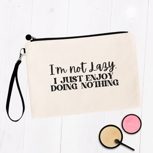 I'm Not Lazy Makeup Bag