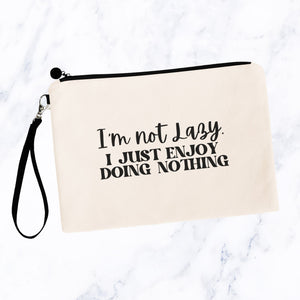 I'm Not Lazy Makeup Bag