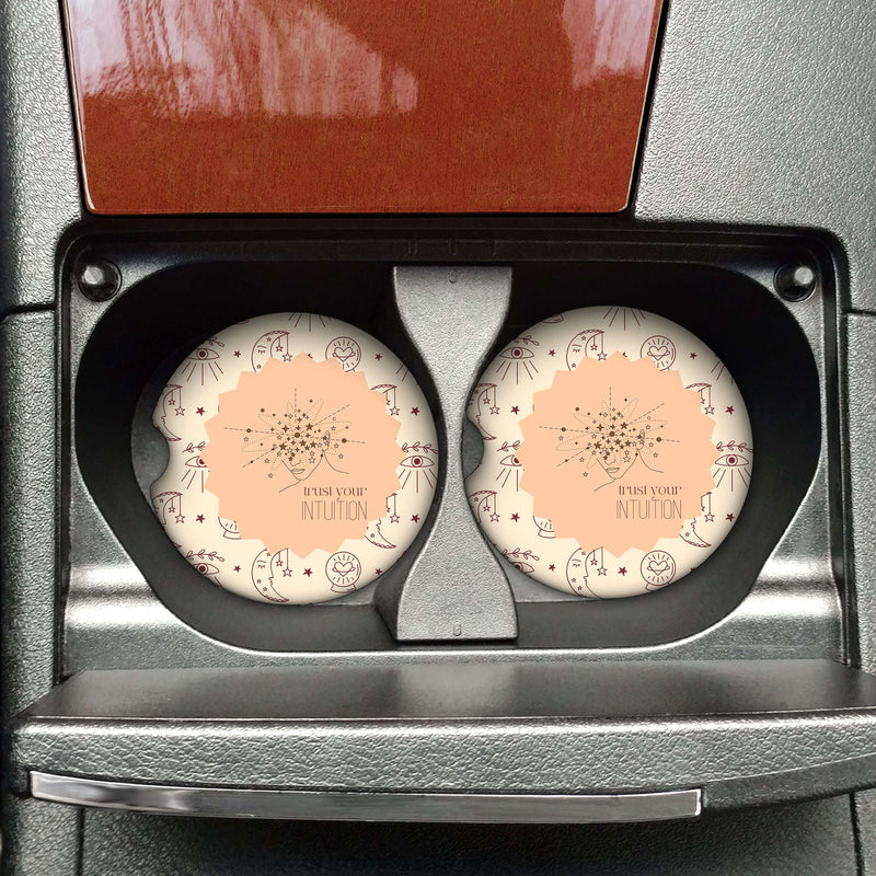 Trust Your Intuition Car Coaster
