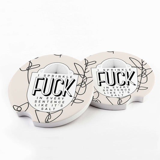 I Sprinkle Fuck in Every Sentence Car Coaster