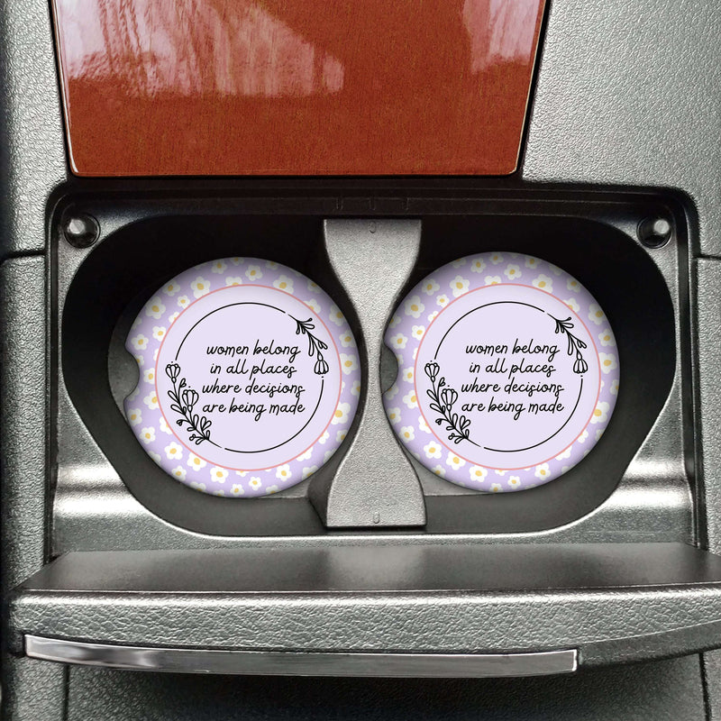 Women Belong Car Coaster