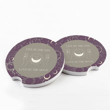 Load image into Gallery viewer, Live By The Sun Love By The Moon Car Coaster