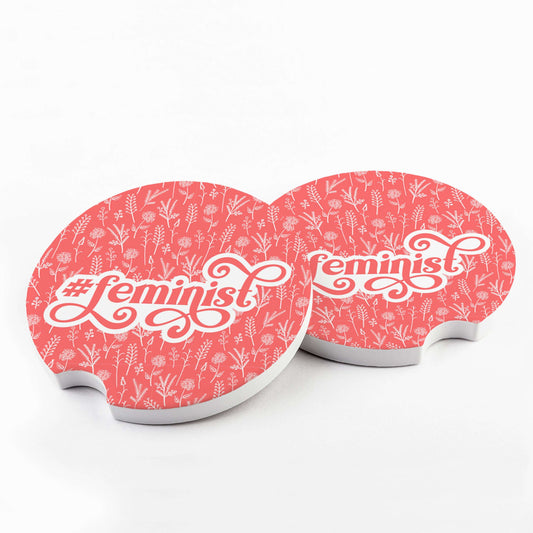 #feminist Car Coaster