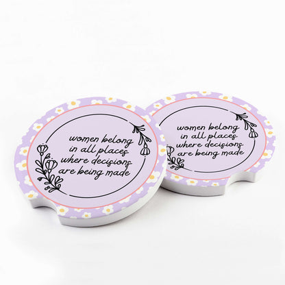 Women Belong Car Coaster