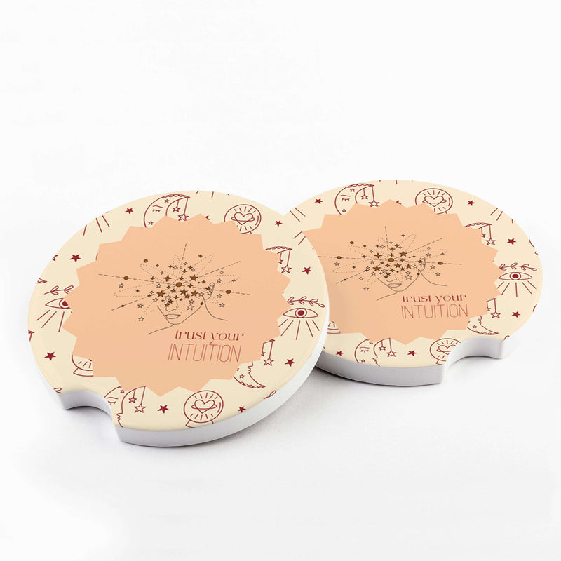 Trust Your Intuition Car Coaster