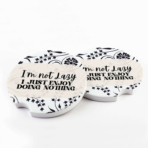 I'm Not Lazy Car Coasters
