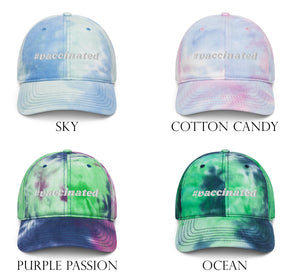 Tie Dye #vaccinated Hat