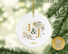 Load image into Gallery viewer, Floral Greenery Initials