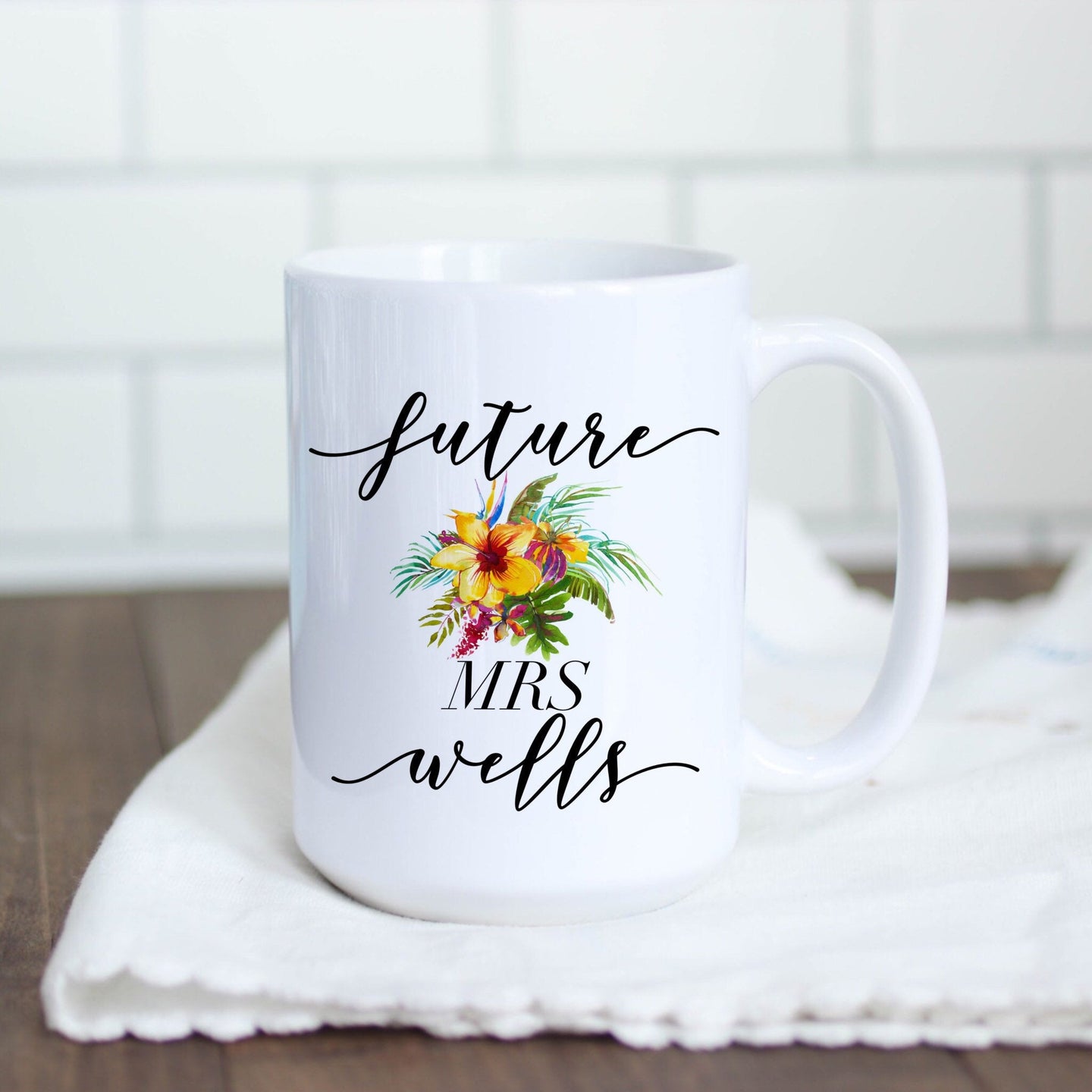 Future Mrs Tropical Floral Mug