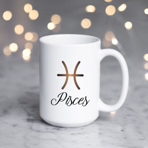 Pisces Zodiac Astrology Birthday Mug