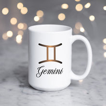 Load image into Gallery viewer, Gemini Zodiac Astrology Birthday Mug