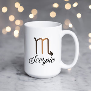 Scorpio Zodiac Astrology Birthday Mug