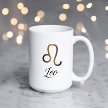 Load image into Gallery viewer, Leo Zodiac Astrology Birthday Mug