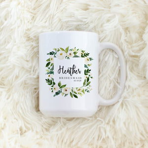 Custom Bridesmaids Name Mug