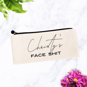 Personalized Face Shit Makeup Bag