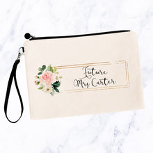 Load image into Gallery viewer, Future Mrs Cosmetic Bag with Custom Name