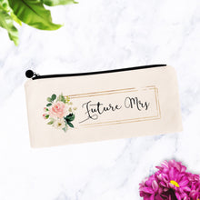 Load image into Gallery viewer, Future Mrs Floral Cosmetic Bag