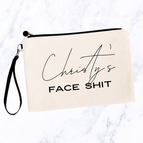 Personalized Face Shit Makeup Bag