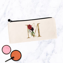 Load image into Gallery viewer, Gold Floral Geometric Monogram Initial Bag