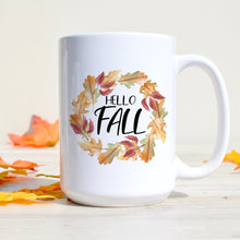 Load image into Gallery viewer, Hello Fall Colorful Leaves Wreath
