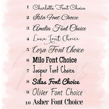 Load image into Gallery viewer, Pink Floral Wreath Baby&#39;s First Christmas