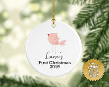 Load image into Gallery viewer, Pink Bird Baby&#39;s First Christmas