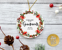 Load image into Gallery viewer, Pregnancy Announcement Christmas Wreath
